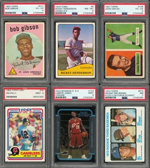 1957-2003 Topps and Assorted Brands Multi-Sports Rookie Cards Graded Collection (11 Different)